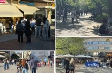 Пловдивчани съчетаха вота с неделна разходка, Главната и кафенетата препълнени