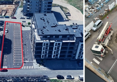 Строят жилищна сграда върху паркинг край Марица, тежка техника блокира улици