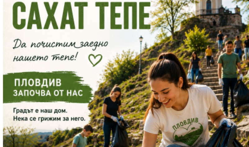 Пловдивчани се обединяват за почистване на Сахат тепе