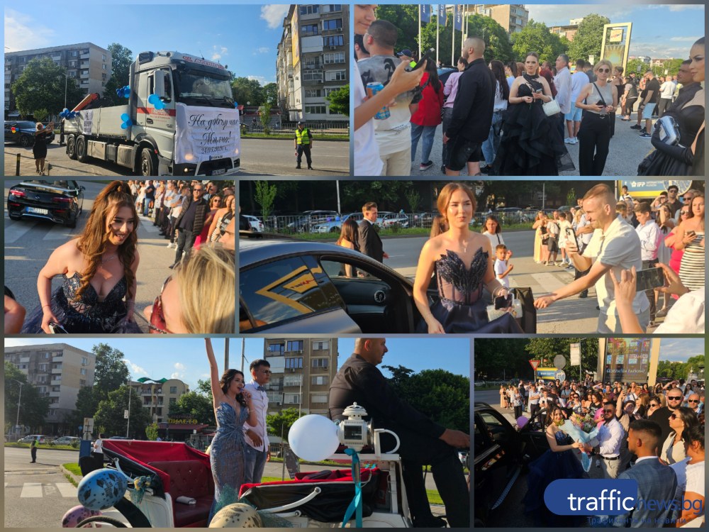 Шампанско, дантели и мощен рев пред „Санкт Петербург”! Лили пристигна с карета, Татяна с рокерски “впряг“ , а Милчо... с кран