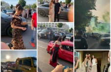 Абитуриентка от Френската дойде на бала си с кола, натоварена на Пътна помощ