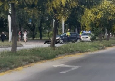 Две коли се удариха на Околовръстното в Тракия