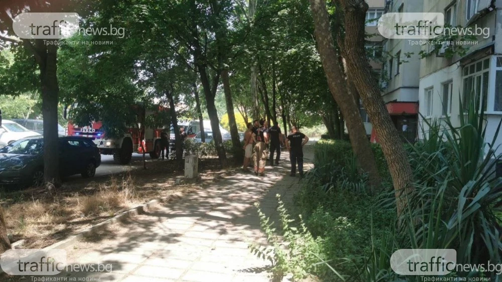 Газова бутилка избухна в блок в „Тракия“, пожарни и линейка са на място