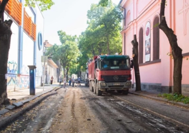 Започна ремонт на улица в центъра на Пловдив