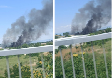 Отново гъст черен дим над Пловдив, пак горяха гуми и боклуци