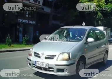Опасно шофиране в Пловдив: Автомобил се движи в насрещното по централен булевард ВИДЕО