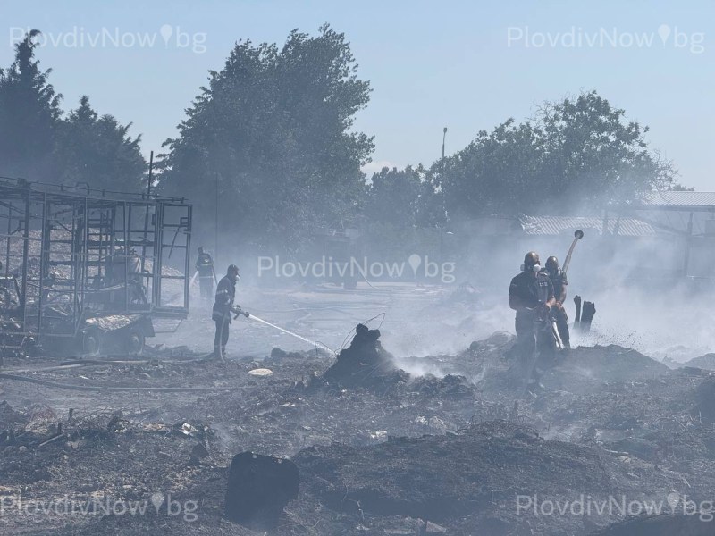Какво остави след себе си пожарът край Асеновград СНИМКИ