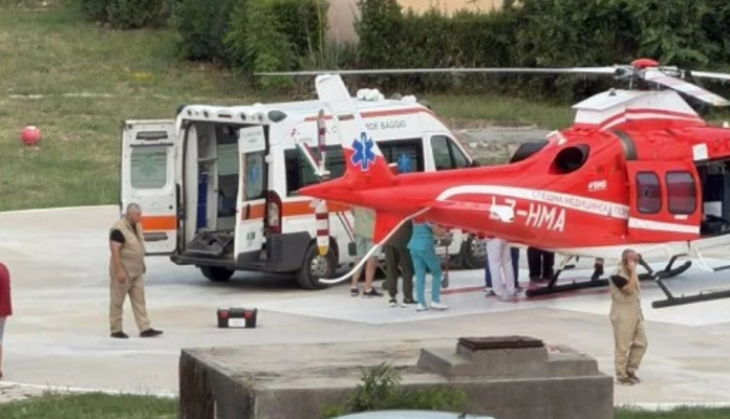 Въздушната линейка танспортира мъж с черепно-мозъчна травма в Пловдив