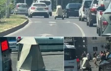 Пловдивският „Cybertruck” с опасни слаломи по булевардите, “стрелка“ се между колите ВИДЕО