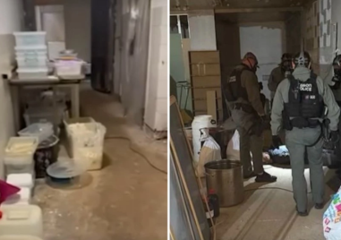 Ето  лабораторията за фентанил, разбита от антимафионите ВИДЕО