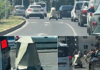 Пловдивският „Cybertruck” с опасни слаломи по булевардите, “стрелка“ се между колите ВИДЕО