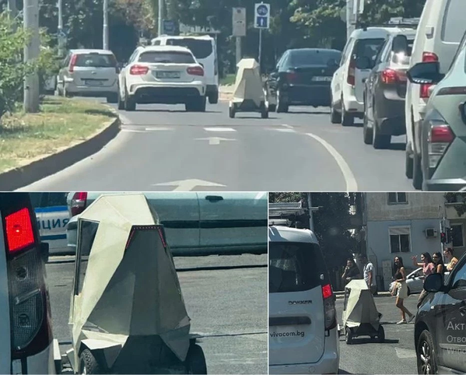 Пловдивският „Cybertruck” с опасни слаломи по булевардите, “стрелка“ се между колите ВИДЕО