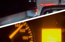 Автобус, пълен с пътници, се движи със 160 км/час по магистралата