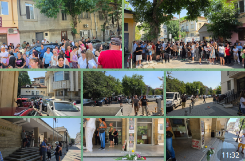 Протестиращи за справедливост за Георги блокираха изходите на съда