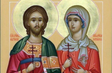 Светите мъченици Адриан и Наталия почитаме днес
