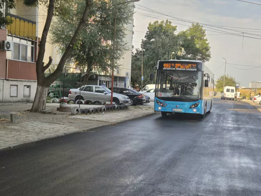 Завърши преасфалтирането на важен пътен участък в „Източен“ СНИМКИ